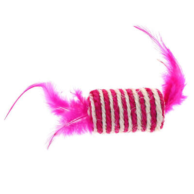 

Pets Cats Feathers Sisal Hemp Scratch Bite Toys Training Interactive Toy