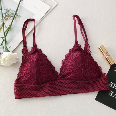 

Sexy Lace Wireless Bra Women Sexy Lingerie Adjusted Push Up Bra Beauty Back Comfort Breathable Backless Bralette