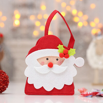 

New Santa ClausSnowmanElk Christmas Candy Bag Xmas Tree Hanging Ornament Decor