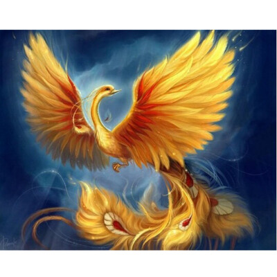 

Phoenix Needlework Diy Diamond Painting Cross Stitch Square Diamond Embroidery Home Decoration 5D
