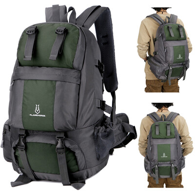 

50L Hiking Backpack Waterproof Outdoor Sport Travel Daypack Bag with Shoe Compartment for Climbing Camping Mountaineering