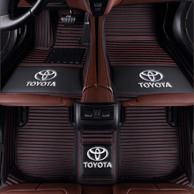 

Custom Made Car Floor Mats For Toyota All Models For PRADO RAV4 CAMRY HIGHLANDER LEVIN COROLLA REIZ CROWN Car Interior