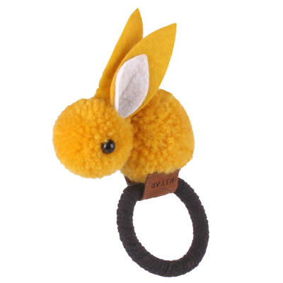 

Cute Rabbit Elastic Hair Bands Felt 3D Plush Children Girls Headband Decor