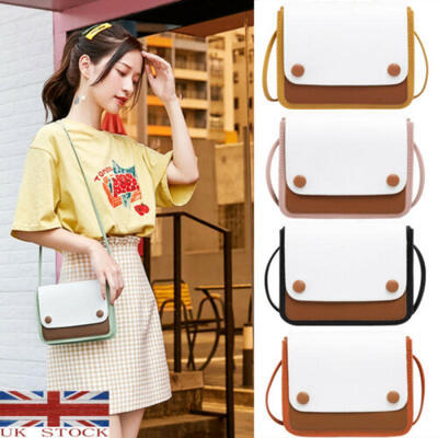 

Womens Faux Leather Cross Body Bag Messenger Tote Satchel Handbag Satchel Young