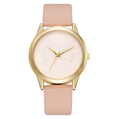 

Cute bow watch 2019 new alloy PU watch Korean business simple student casual watch