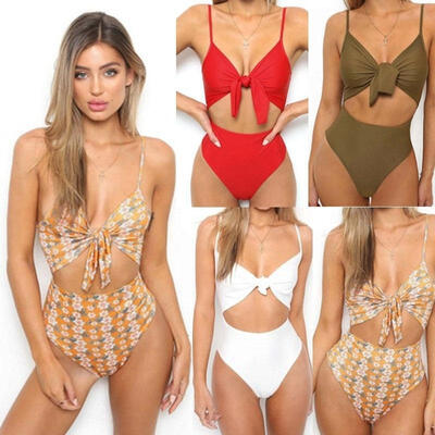 

Bikini One Piece Monokini Swimwear Bathing Up Suit Swimsuit Push Padded Women&39s