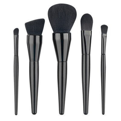 

New Professional High Quality 5Pcs Makeup Brushes Set Foundation Black