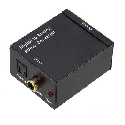 

Digital to Analog Audio Converter Audio Switch Box Optical to RCA AV Switcher Selector Box Coaxial Toslink