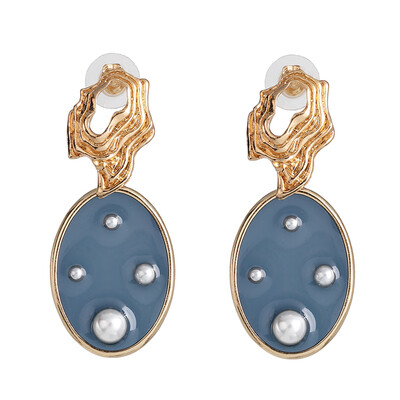 

Fashion cute pearl Crystal Dangle Drop Earrings Women Hanging Earrings Girls Indian Bridal Party Statement Jewelry Wholesale