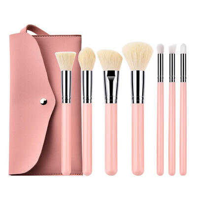 

7pcsSet Pro Wood Handle Makeup Brushes Blush Foundation Cosmetic Pens Kits