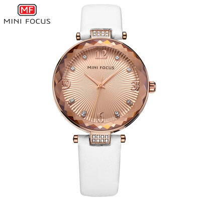 

MINI FOCUS Fox Diamond Female Watch Quartz Watch Elegant Belt Steel Belt Table Spiral Surface