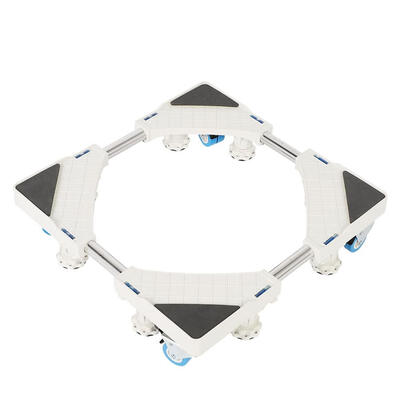 

Greensen 4 Double Wheels 8 Feet Adjustable Washing Machine Base Stand Refrigerator Bracket Holder