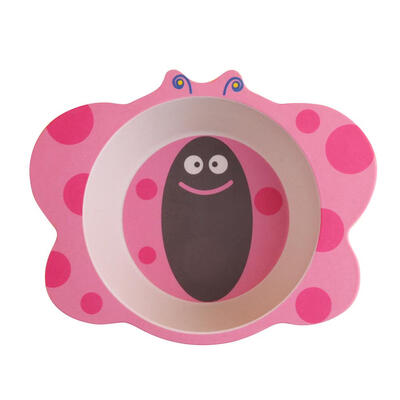 

Portable Baby Feeding Bowl Bamboo Fiber Kids Cartoon Children Tableware