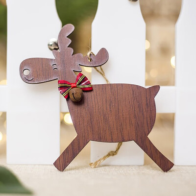 

Christmas Wooden Deer Pendant Christmas Tree Elk Ornament Kids Gift Xmas Decor
