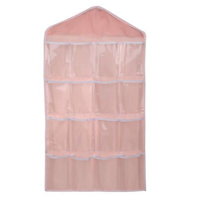 

16 Grid Underwear Bras Socks Ties Shoes Storage Organizer Box Hanging Bags