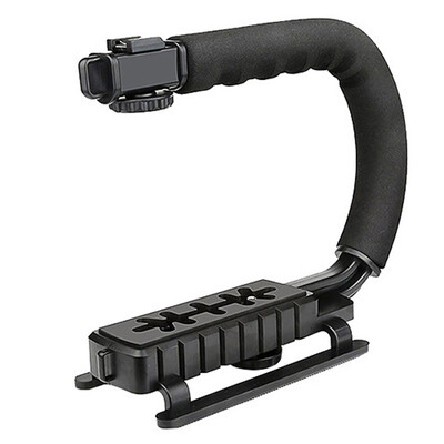 

Selens DV C Shaped Camera Handheld Holder Flash Bracket U type DV Hand Motion Stabilizer Stable Frame Grip for Video DSLR SLR