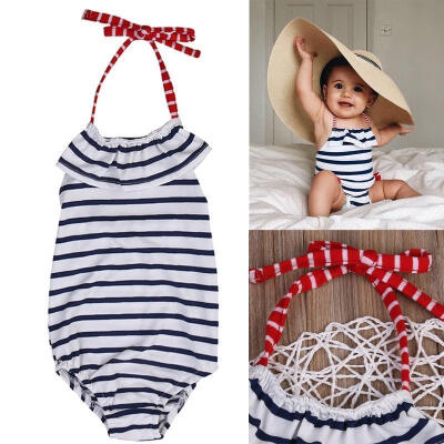 

Cute Baby Girls Swimming Costume One-Piece Swimsuit Swimwear Bathing Bikini Set 2-7Y