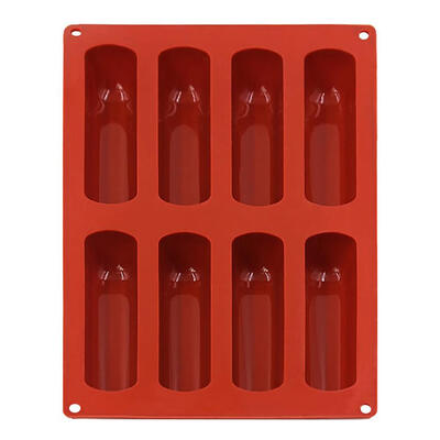

Long Strip Finger Biscuit Silicone Mold 8 Holes Oven Cake Mould Bakeware