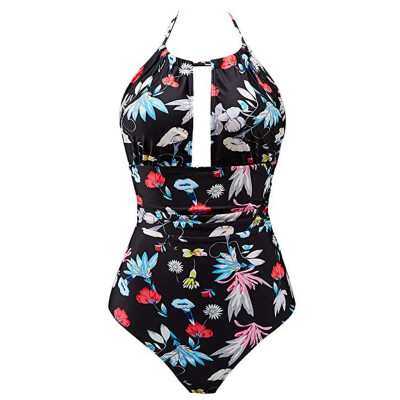 

Roseonmyhand Womens One Piece Swimwear Backless Tummy Control Monokini Swimsuits