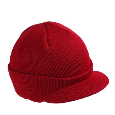 

Fashion Men Women Knit Baggy Beanie Ski Peaked Baseball Cap Autumn Winter Hat