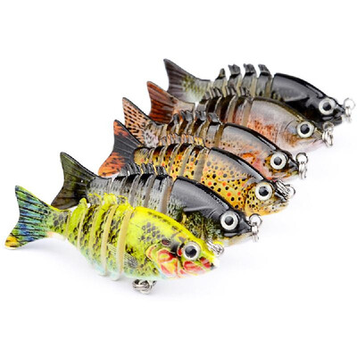 

5cm 235g Multi-segment Fishing Lure Hard Bait Swimbait Crankbait Artificial Fishing Lure Bait with Treble Hooks
