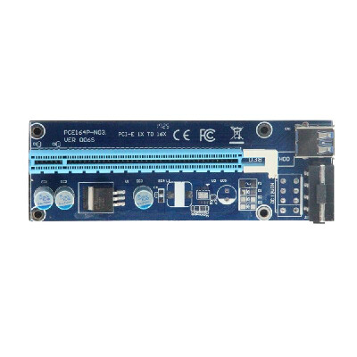 

USB30 PCI-E 1X To 16X Extension Cord U38 Blue Board