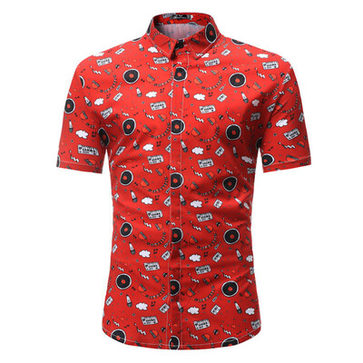 

Summer New Men\s Casual Short-Sleeved Shirts