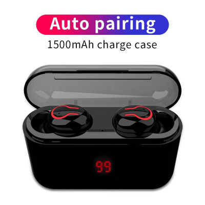 

HBQ Wireless Earphons True Bluetooth 50 Earphone Sport Handsfree Earbuds 3D Stereo Gaming Headset With Mic Charging Box