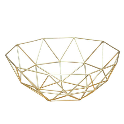 

YUEHONG Modern wrought iron fruit bowl Home fruit bowl Nordic wind 15383