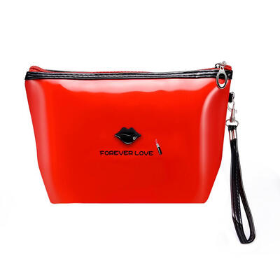 

Women Makeup Handbag Lady PU Lips Cosmetic Organizer Storage Beauty Bags