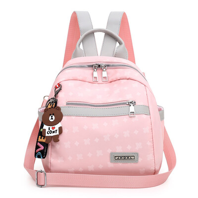 

Womens Bag Womens Shoulder Bag Korean Version Fashion Three-Purpose Bag Oxford Canvas Mini Backpack Tide