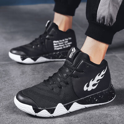 

Basketball shoes mens summer breathable high-top shoes mens trend wild mesh sports shoes men