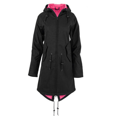 

Womens Casual Plain Hooded Sweater Ladies Autumn Long Sleeves Loose Fit Jacket