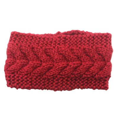 

Solid Wide Knitting Woolen Headband Winter Warm Crochet Turban Hair Accessories For Girls Hair Band Headwraps