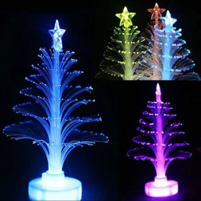 

Colorful LED Fiber Optic Nightlight Christmas Tree Lamp Light Children Xmas DIY