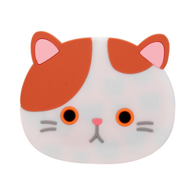 

Cute Cartoon Cat Coasters Silicone Placemat Cushion Mug Tableware Cup Tea Cup Pad Mat Creative Thicker Printing Table Mats