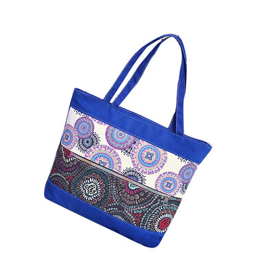 

Tailored Women Taibal Totem Printed Handbag Shoulder Bag Leather Messenger Bag Black