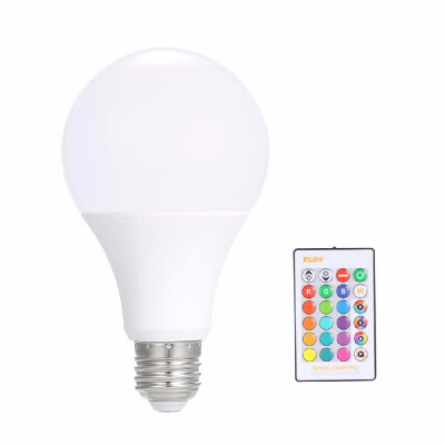 

3W5W10W15W RGB LED Lamp E27 Dimmable Bulb Energy Saving Light Multi Colors Spotlight IR Remote Control Holiday Lighting