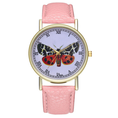 

Minimalist Hot Selling Luxury Fashion Women Watch Butterfly Style PU Leather Band Analog Quartz Wrist Watch &Whloesale &Ff