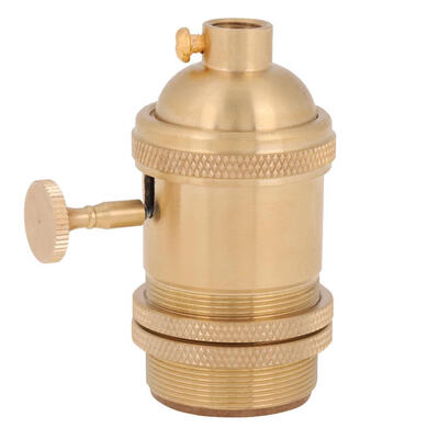 

Vintage E27 Lamp Holder Creative Wall LampsVintage E27 Bulbs Socket Holder Base Copper Lamp Holder for Antique Light Bulb