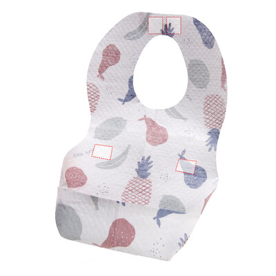 

Hug bear baby disposable bib baby saliva towel kids eat waterproof food rice pocket super soft children bib 20 pieces box