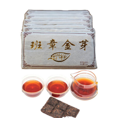 

Chinese Puer Tea 50g Ripe Puer Black Tea LaoBanzhang Golden Bud Old Pu-erh Cooked Pu erh Health Care Pu er Puerh Red Tea Gre