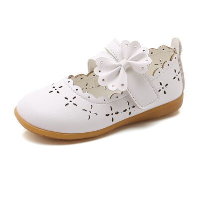 

Children Kid Girls Hollow Princess Bowknot Student Casual Formal Shoes