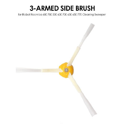 

Robot Vacuum Cleaner Parts Side Brush 6-armed Replacement for iRobot Roomba 500 600 700 Series Cleaning Sweeper