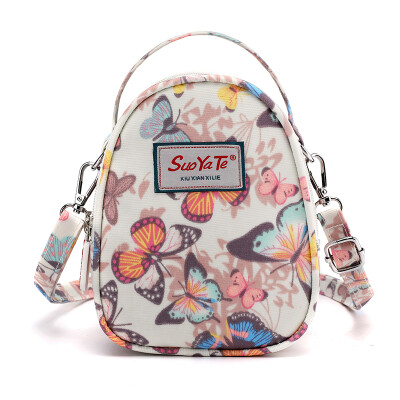 

Mini-Bag Printed Bag Nylon Oxford Slant Bag Portable pocket canvas