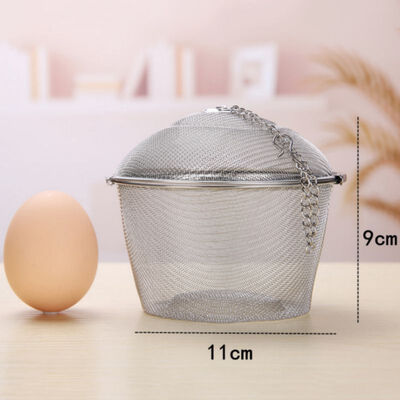 

Stainless Steel Mesh Tea Ball Strainer Filters Tea Interval Diffuser for Loose Leaf Tea Herbal Spices Seasonings