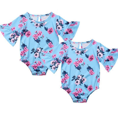 

NEW Newborn Infant Baby Girls Kid Floral Romper Bodysuit Clothes Outfits