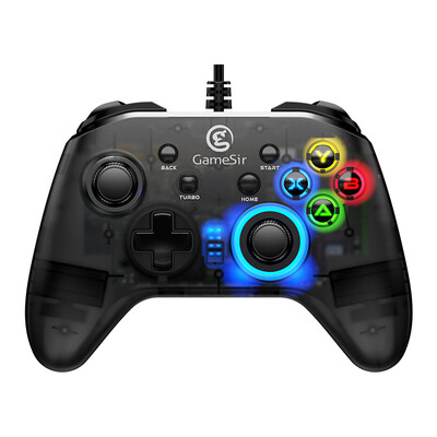 

GameSir Geshi Chick T4 Wired Gamepad PC Steam App Fortress Night Jedi Survival NBA2K Live Football FIFA Monster Hunter World Translucent