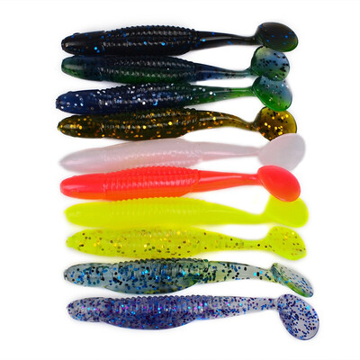 

Vissen Fishing Lures for Freshwater Lake Soft Plastic Silicone Fishing Lure Fish Bait 02oz 10pcs1bag