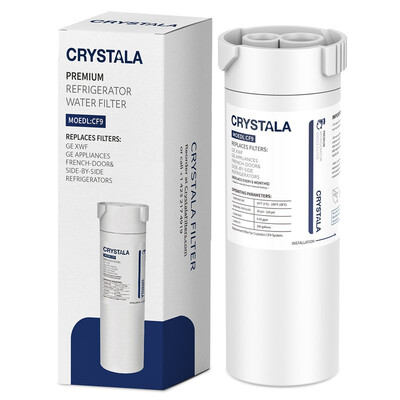 

Crystala Filters XWF Water Filter GE Refrigerator NSF 42 Replacement for GE XWF Genuine SmartWater 1 Pack
